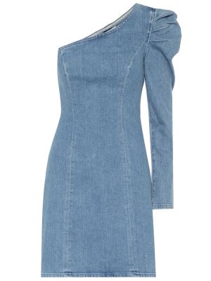 Sukienka mini bawełniane Grlfrnd - niebieski