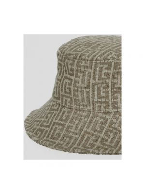 Sombrero con estampado geométrico Balmain beige
