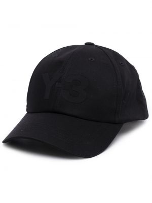 Cappello con visiera con stampa Y-3 nero