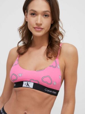 Сутиен с принт Calvin Klein Underwear розово