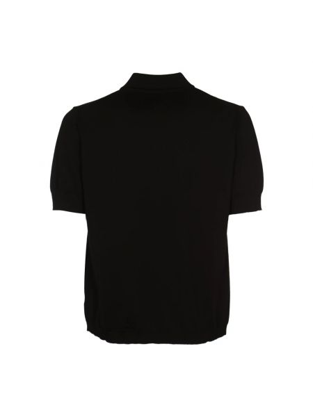 Koszula bawełniana z krótkim rękawem Daniele Fiesoli czarna