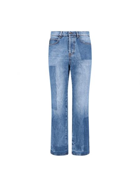 Niebieskie proste jeansy Msgm