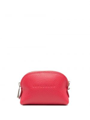Usnjena denarnica Longchamp rdeča