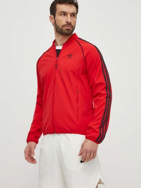 Свитер с аппликацией Adidas Originals красный