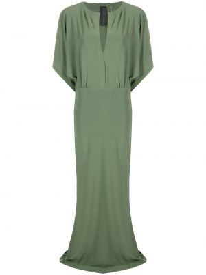 Вечерна рокля с v-образно деколте Norma Kamali зелено