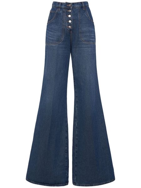 Flare jeans med broderi Etro