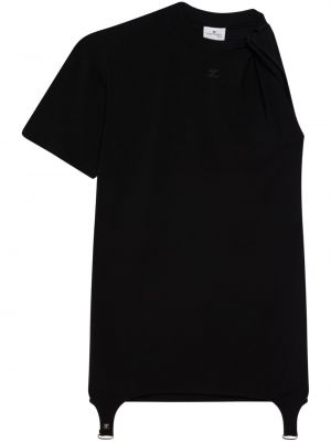 Mini šaty Courreges čierna