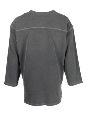 T-shirt en coton à imprimé Erl gris