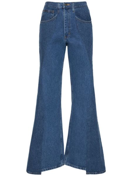 Jeans taille haute large Gabriela Hearst bleu