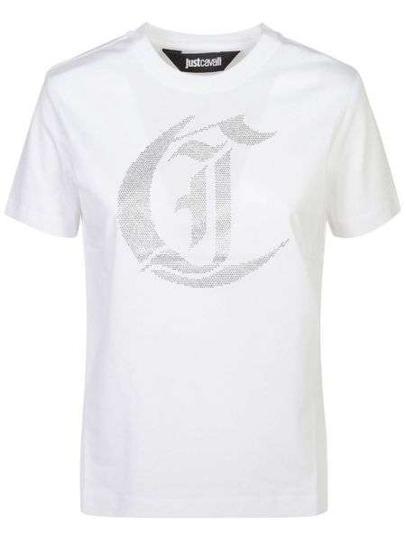 T-shirt Just Cavalli hvid