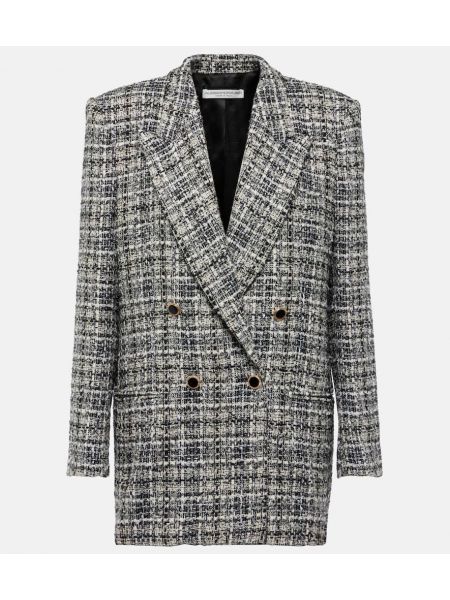 Tweed ull dobbeltspent blazer Alessandra Rich