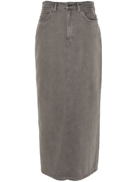 Džínová sukně Acne Studios šedé
