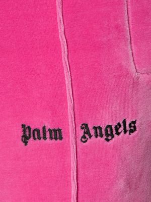 Aksamitne spodnie bawełniane Palm Angels