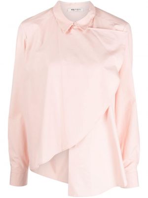 Camicia di cotone asimmetrica Ports 1961 rosa