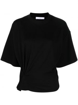 Plisované tričko Iro černé