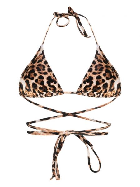 Velūra bikini ar apdruku ar leoparda rakstu Vetements