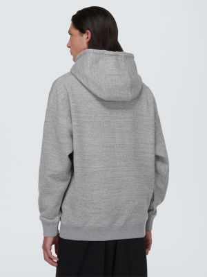Jersey hoodie aus baumwoll Loewe grau