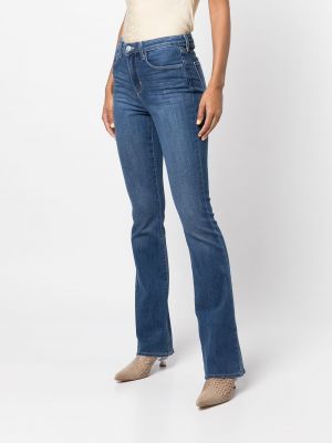 Skinny džíny s vysokým pasem L'agence modré