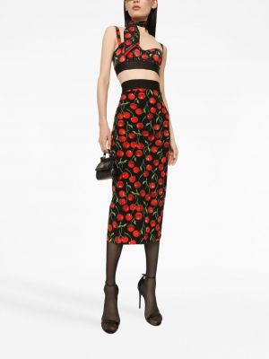 Midi sukně s potiskem Dolce & Gabbana