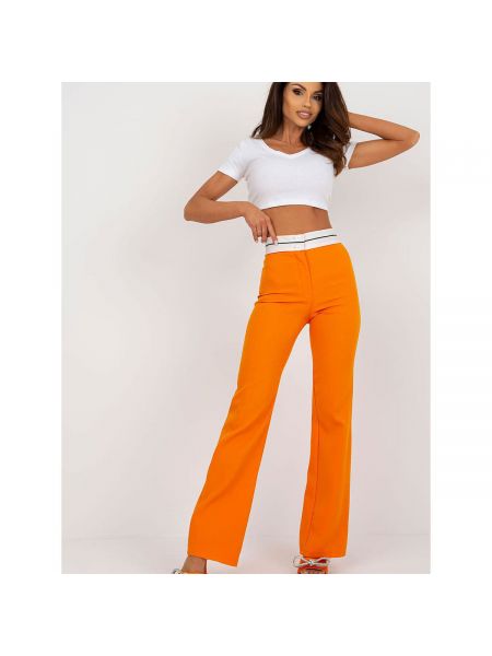 Kalhoty Italy Moda oranžové