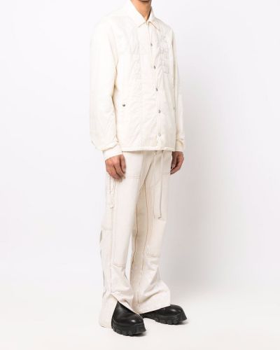 Pikowana haftowana kurtka Rick Owens Drkshdw biała