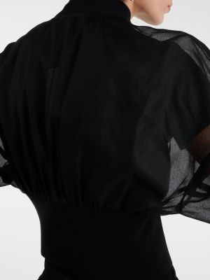 Bavlněná bomber bunda Rick Owens černá