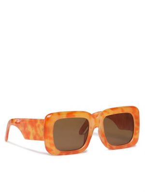 Slnečné okuliare Pieces oranžová