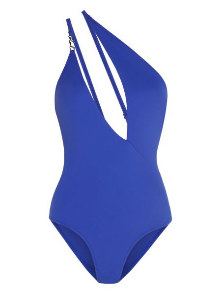 Asymmetrischer badeanzug Karl Lagerfeld blau