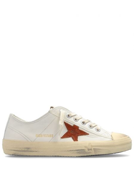 Dantel deri bağcıklı sneaker Golden Goose