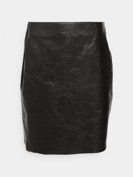 Spódnica skórzana Calvin Klein czarna