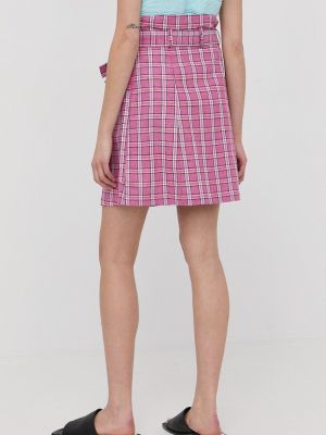 Lněné mini sukně Max&co. fialové