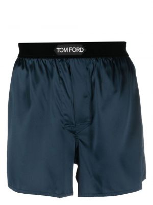 Saténové boxerky Tom Ford modrá