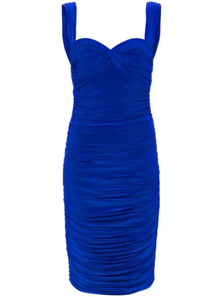 Коктейлна рокля Norma Kamali синьо