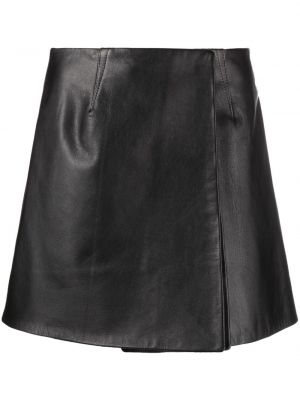 Kožená sukňa Sinead O'dwyer čierna