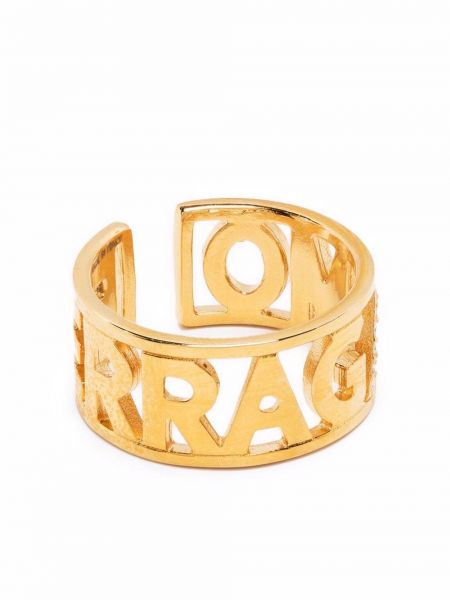 Δαχτυλίδι με πετραδάκια Ferragamo χρυσό