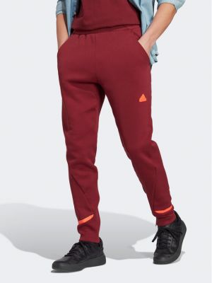 Pantaloni tuta Adidas rosso