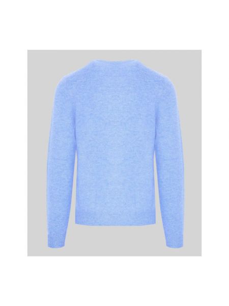 Jersey de lana de tela jersey con estampado de cachemira Malo azul