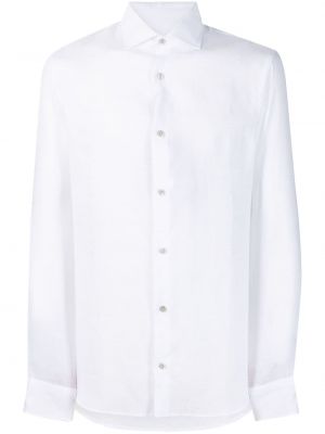 Lanena srajca Moorer bela