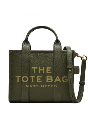 Кожени шопинг чанта Marc Jacobs зелено