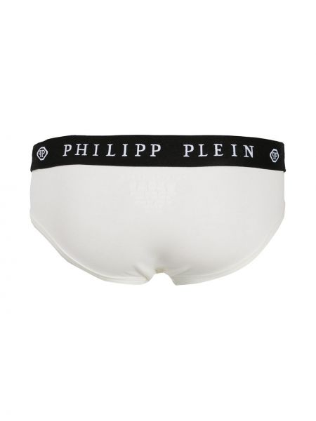Haftowane bokserki Philipp Plein białe