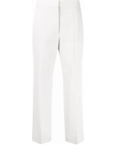 Pantaloni cu picior drept de lână Stella Mccartney gri