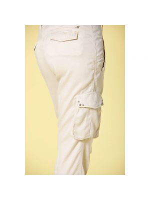 Spodnie slim fit Mason's białe