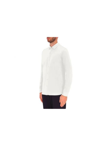 Camisa con escote v de tela jersey Distretto12 blanco