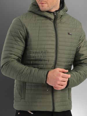 Zimní kabát s kapucí D1fference khaki