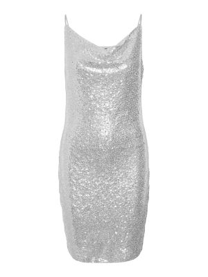 Suknele kokteiline Vero Moda Petite sidabrinė