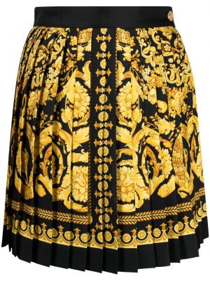 Plisovaná sukňa s potlačou Versace