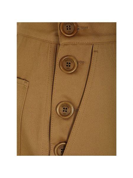 Falda de tubo de algodón Max Mara marrón