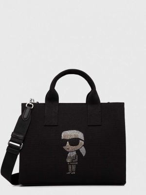 Чорна сумка шопер Karl Lagerfeld