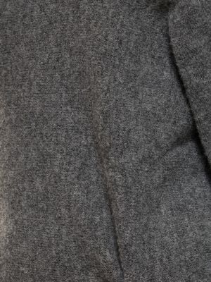 Krajkový vlněný šněrovací svetr Gimaguas šedý