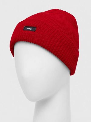 Dzianinowa czapka Vans czerwona